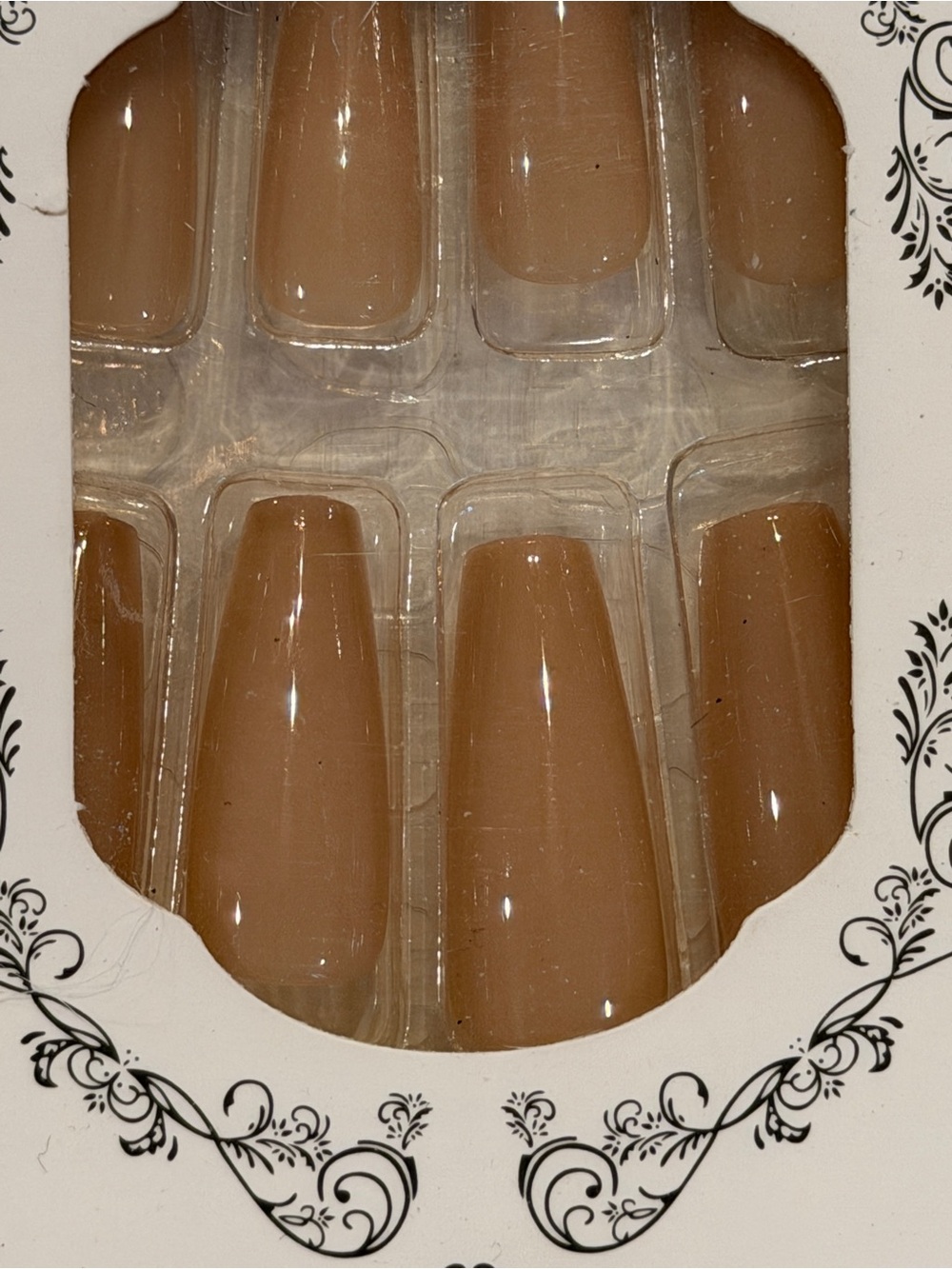 Nude Glossy Coffin Press On Nails Minimal Clean Girl Aesthetic
* Milky Nude